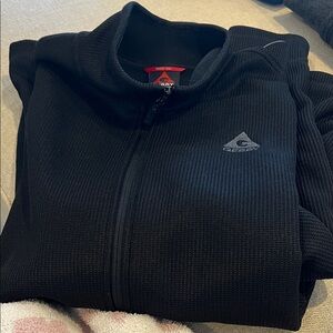 Men's Black Zip-Up Sweater